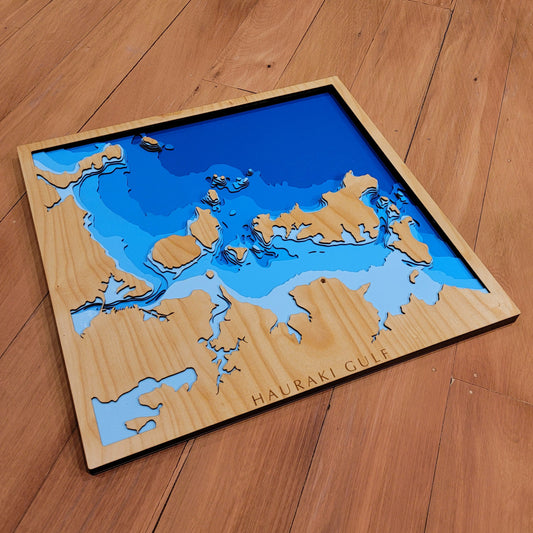 🪵 Behind the Scenes – Crafting Our Waiheke Island Depth Map