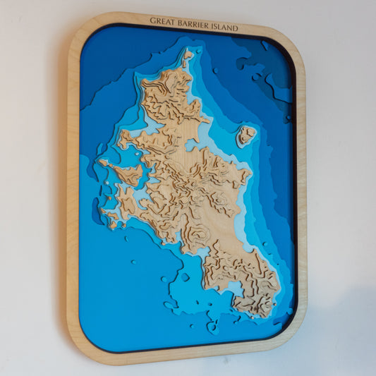 Great Barrier Island - Medium - Tide's Out Maps