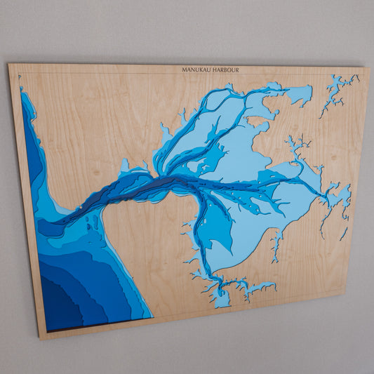 Manukau Harbour, Auckland Region, New Zealand – XL - Tide's Out Maps