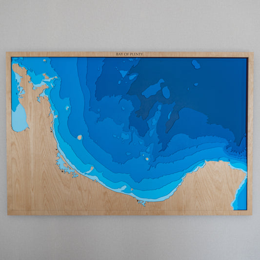 Bay of Plenty - Coromandel, New Zealand - XL - Tide's Out Maps