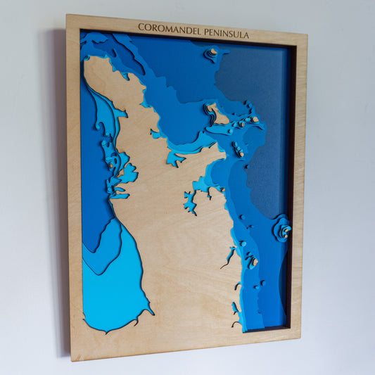 Coromandel Peninsula, Waikato, New Zealand - Small - Tide's Out Maps