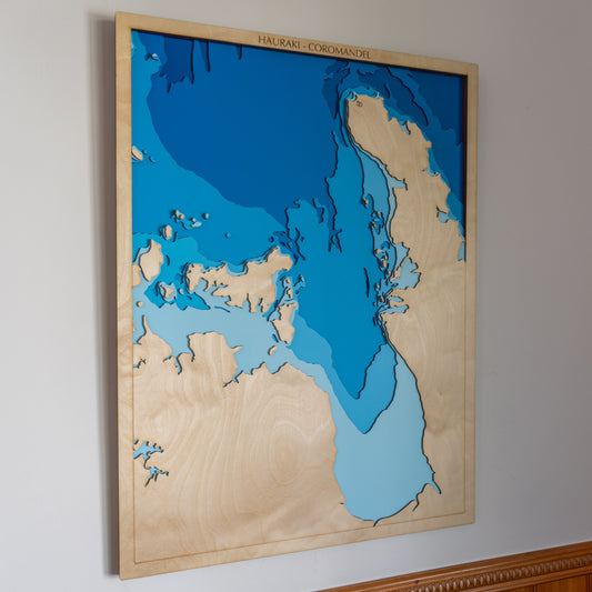 Hauraki - Coromandel, New Zealand - XL - Tide's Out Maps