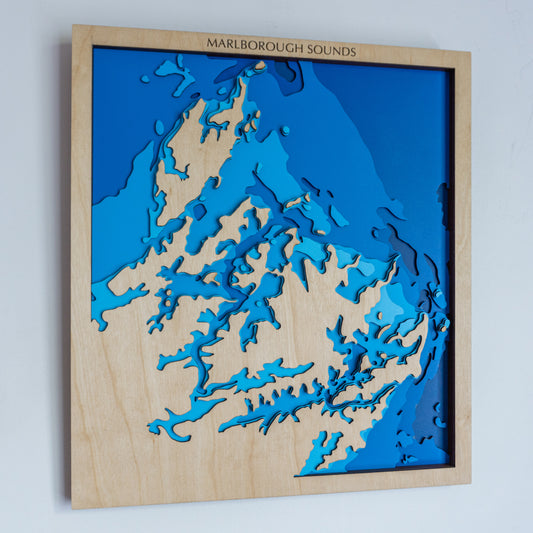 Marlborough Sounds, Marlborough, New Zealand - Small - Tide's Out Maps