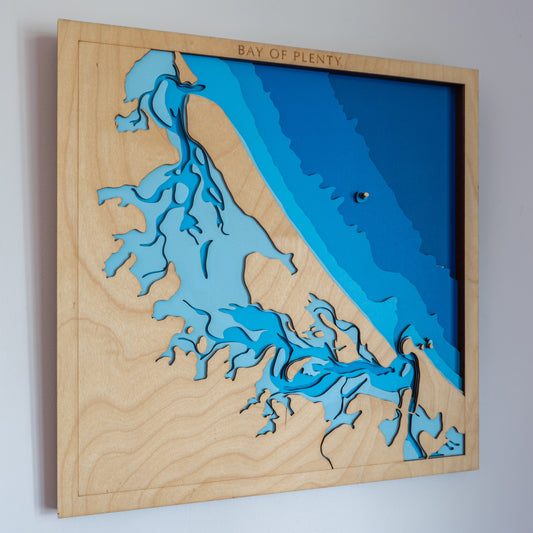 Matakana Island, Bay of Plenty, New Zealand – Small - Tide's Out Maps