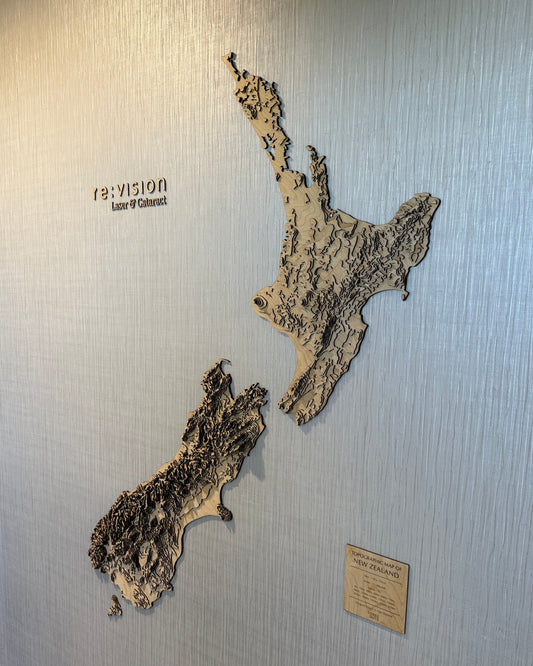 New Zealand Topographic Map | XL - Tide's Out Maps