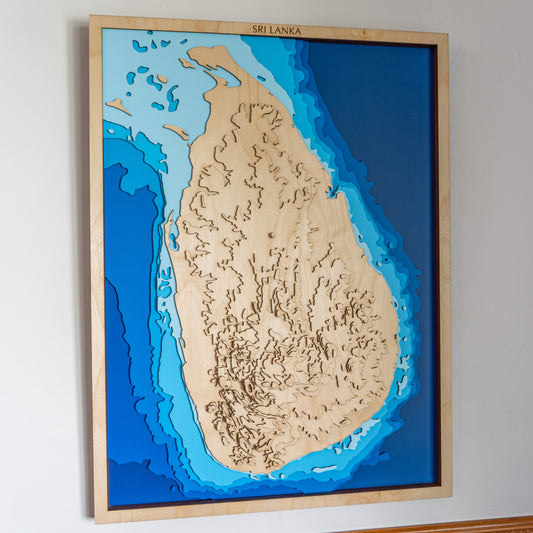 Sri Lanka, Asia - Large - Tide's Out Maps