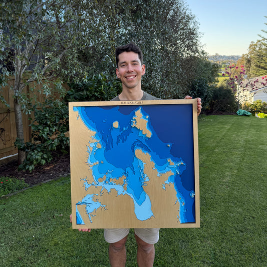 Wider Hauraki Gulf,  Auckland Region, New Zealand - Medium - Tide's Out Maps