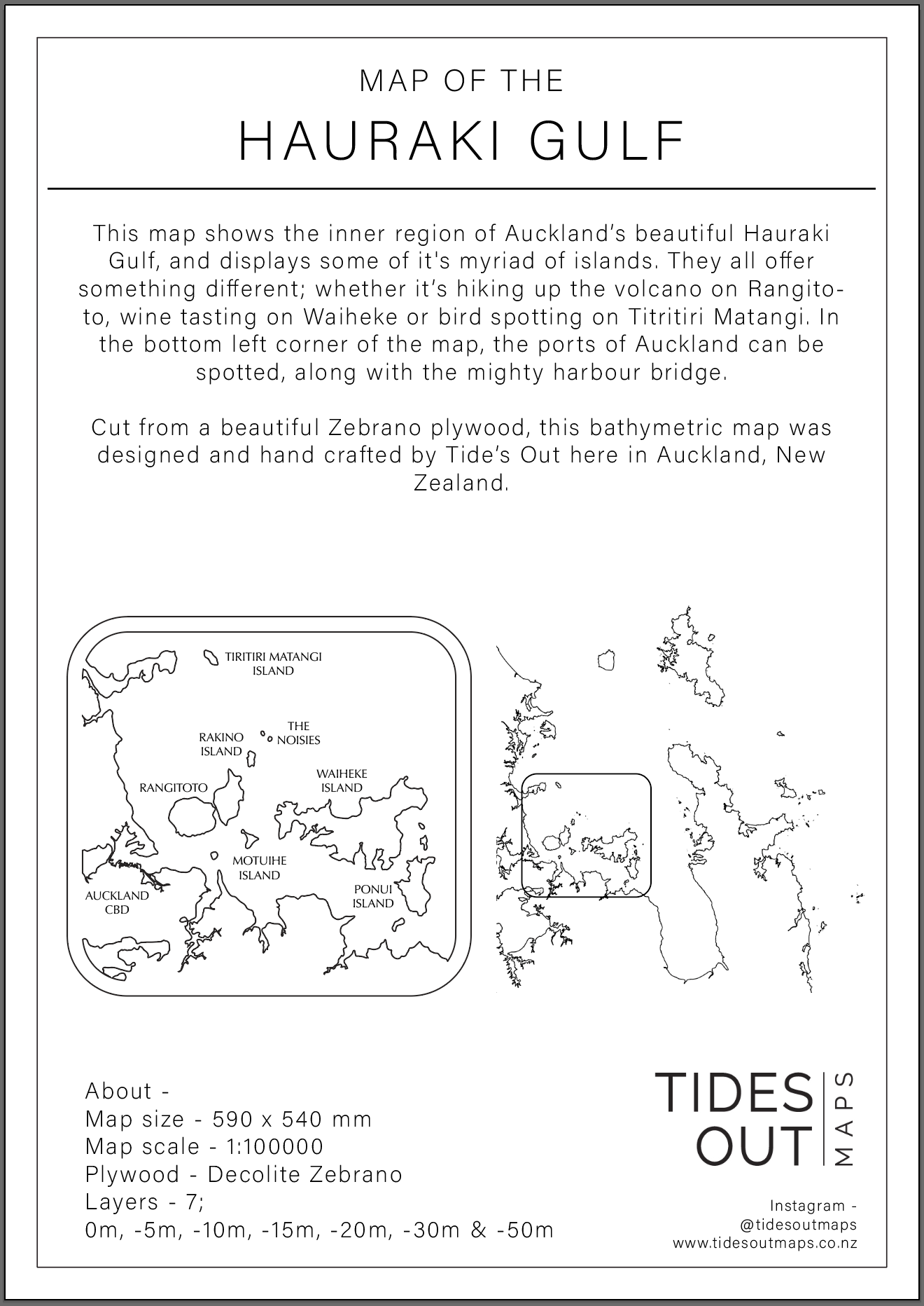 Hauraki Gulf - Tide's Out Maps