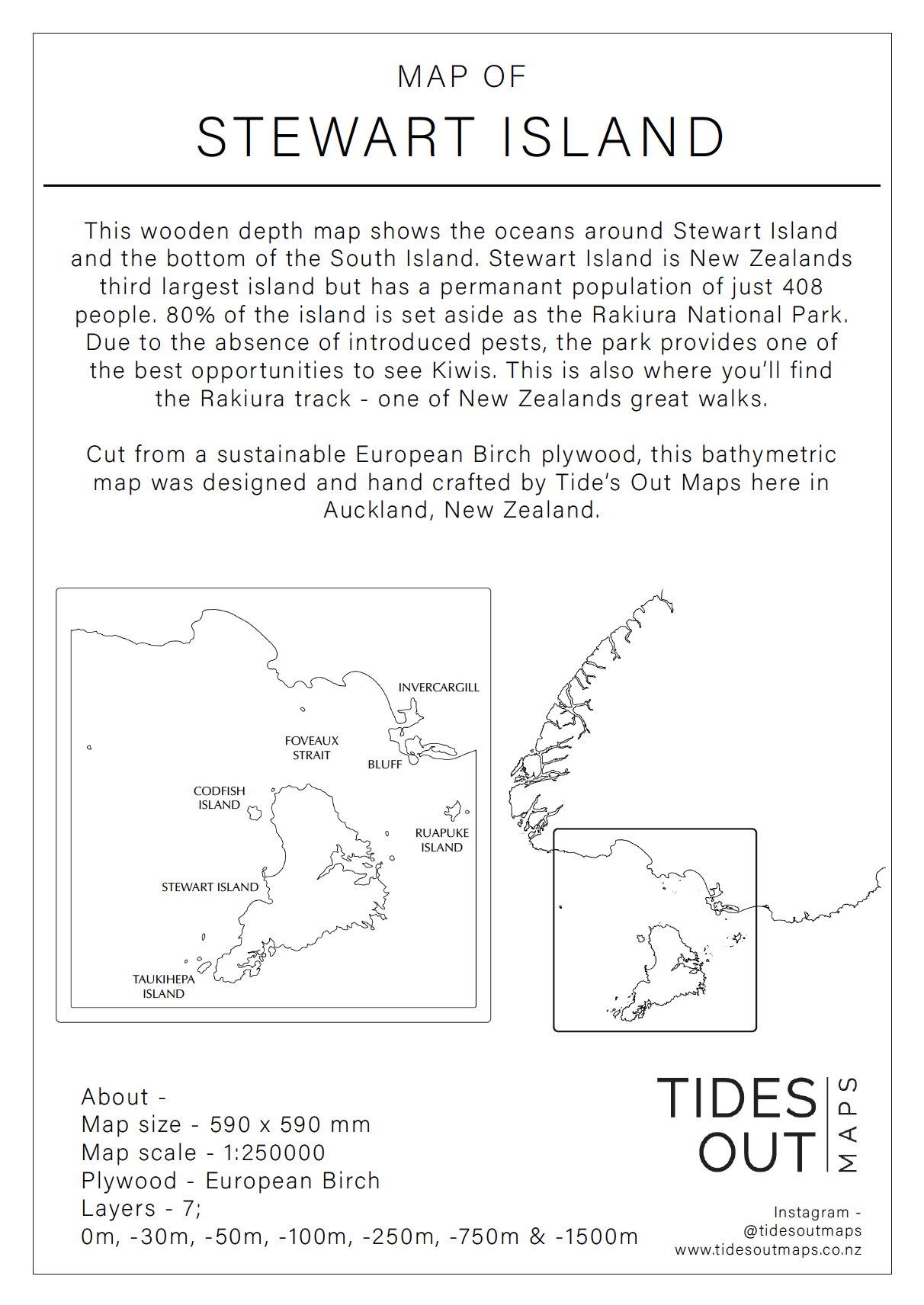 Stewart Island - Tide's Out Maps