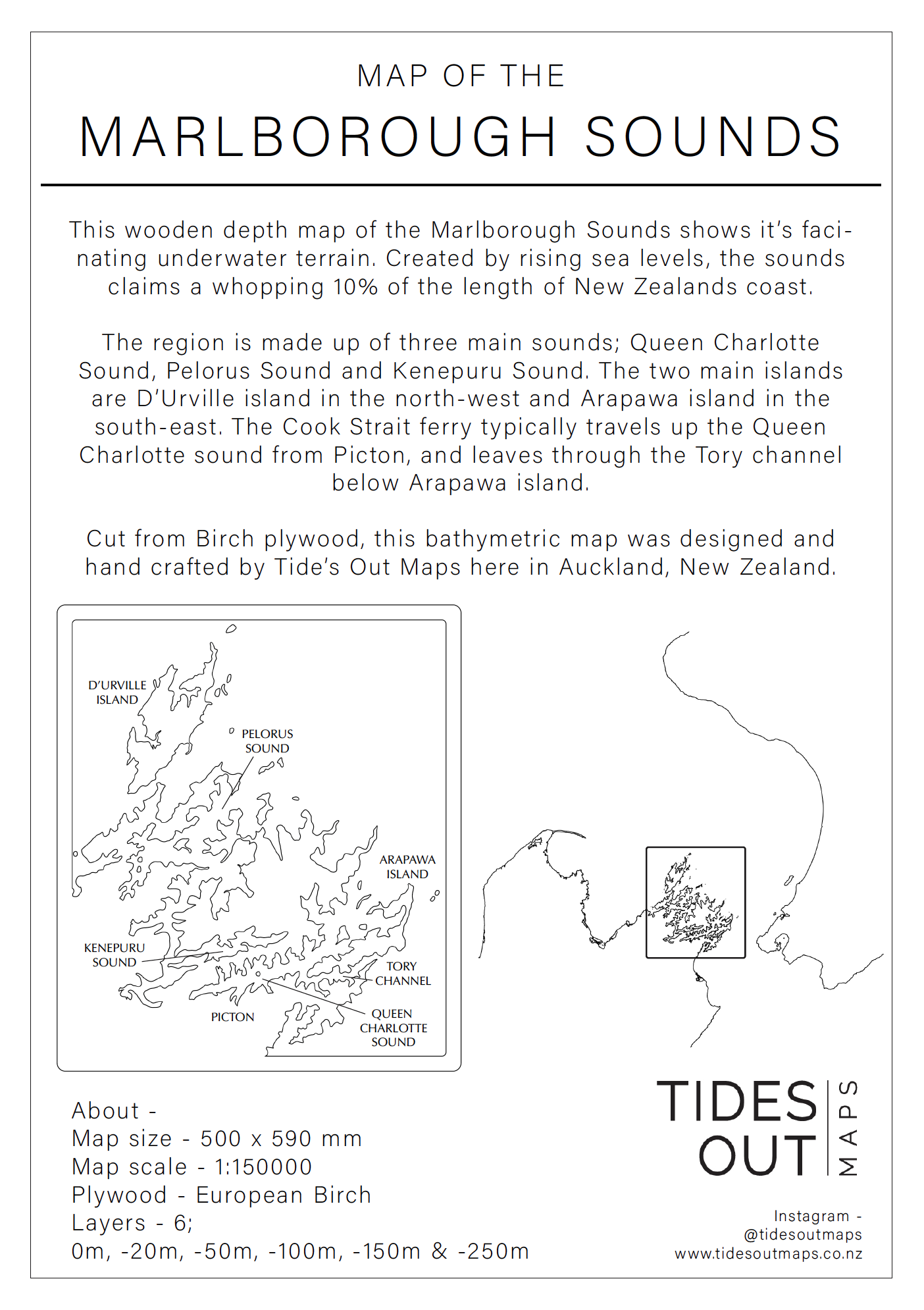 Marlborough Sounds - Tide's Out Maps
