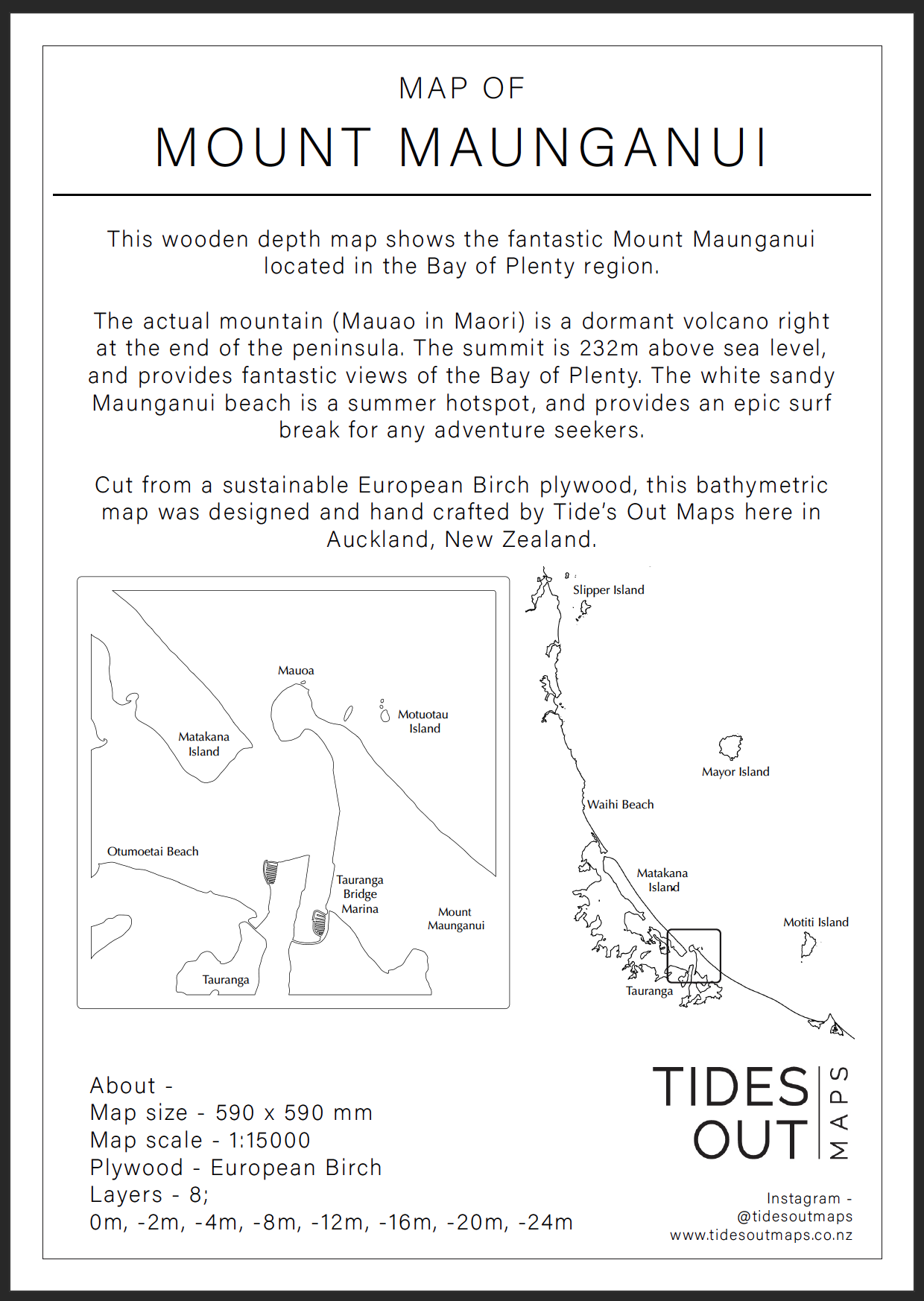 Mount Maunganui - Tide's Out Maps