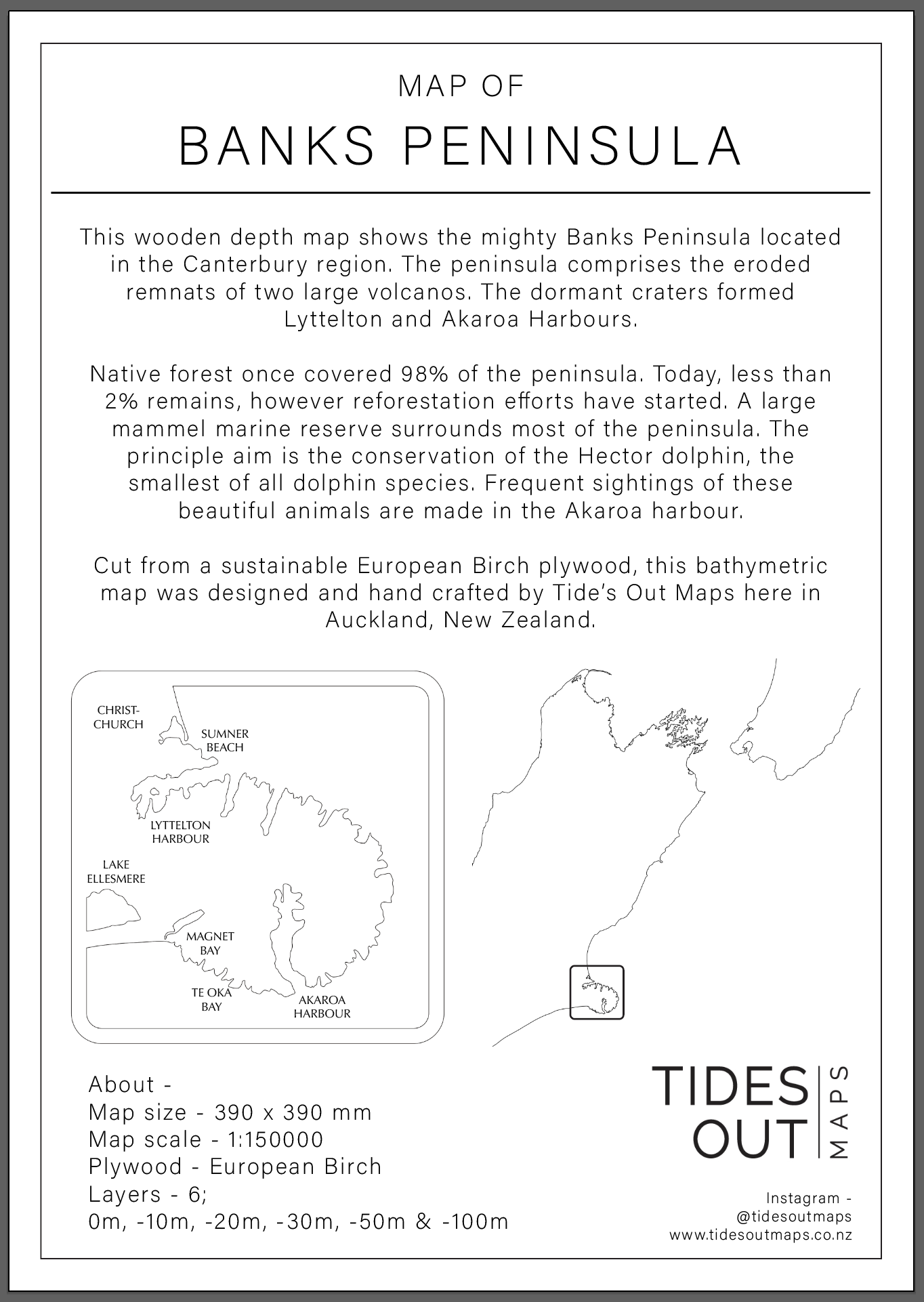 Banks Peninsula - Tide's Out Maps